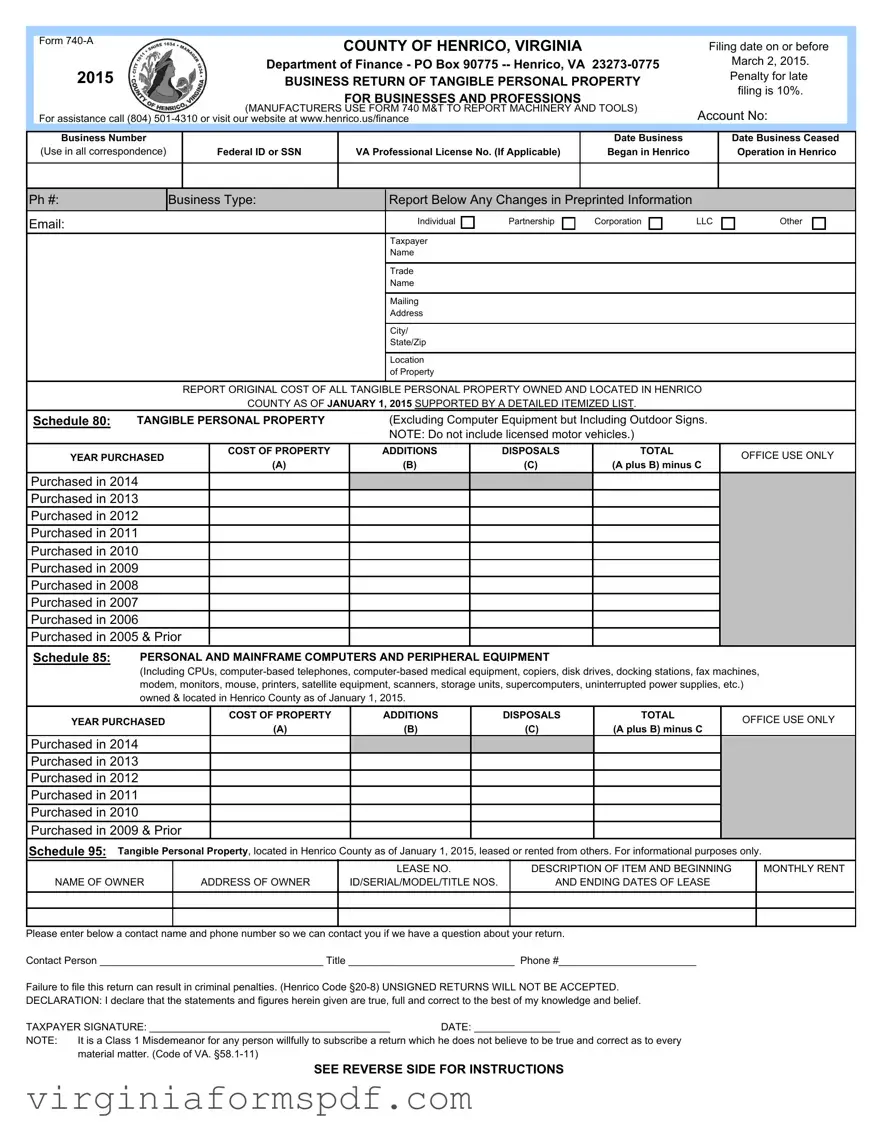 740 A Virginia Form