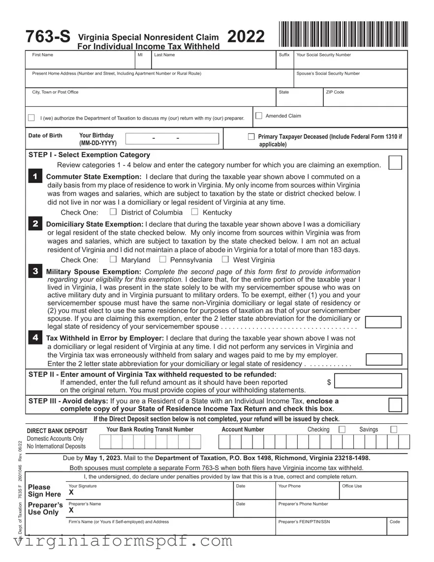 763 S Virginia Form
