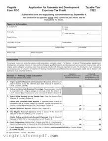 Virginia Rdc Form