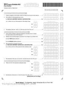 Virginia Schedule Adj Form
