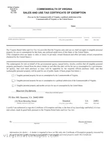 Virginia St 12 Form
