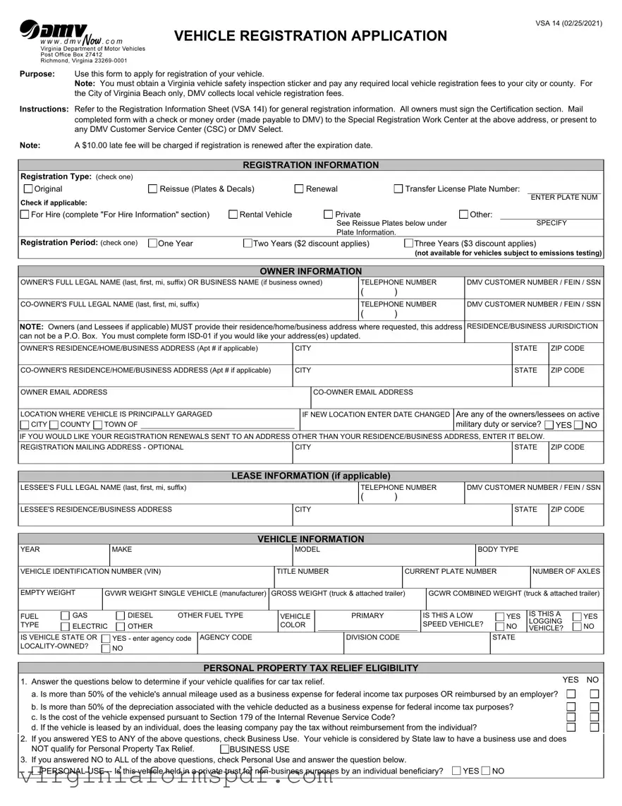 Virginia Dmv Registration Form