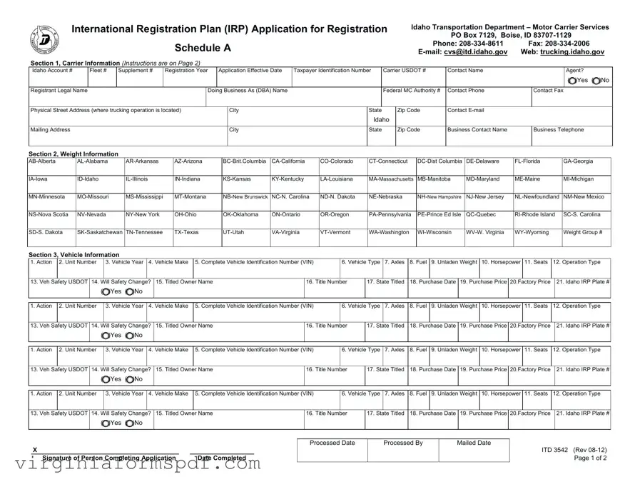 Virginia Irp Application Form