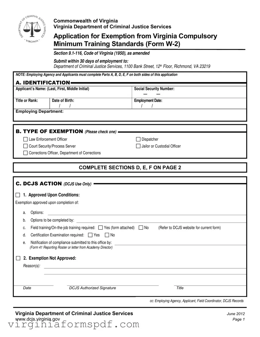 Virginia W 2 Form